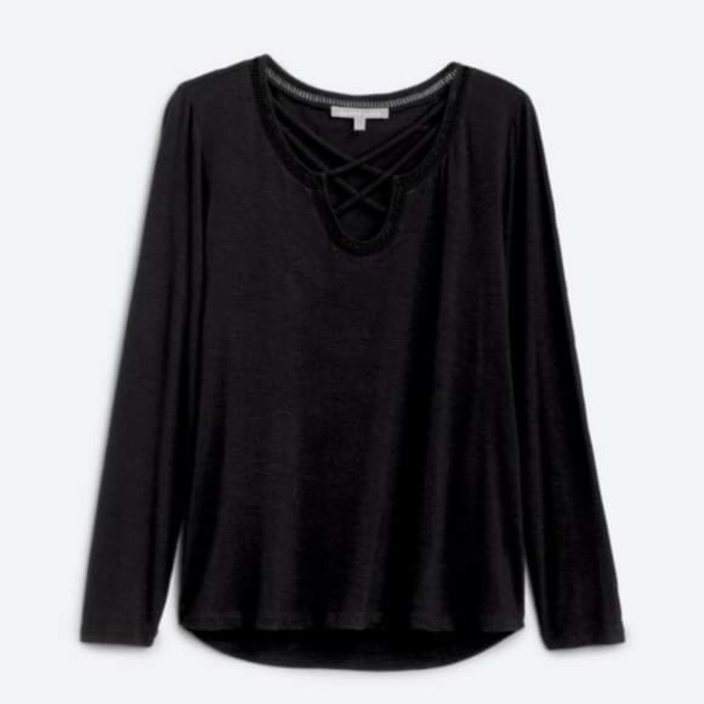 Breeli Caged Front Knit Top